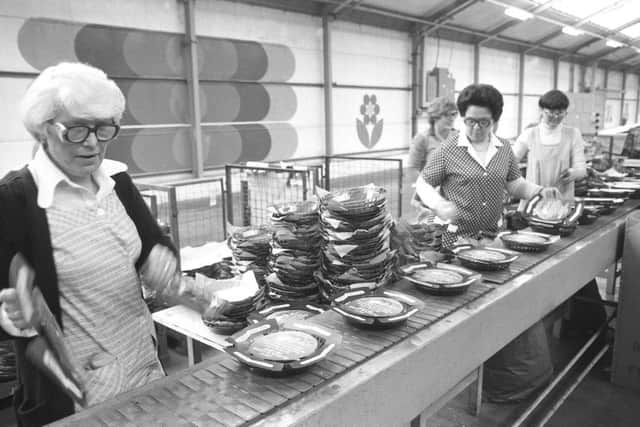 Workers at Pyrex in 1981. Who remembers scenes like this? Email chris.cordner@jpress.co.uk.