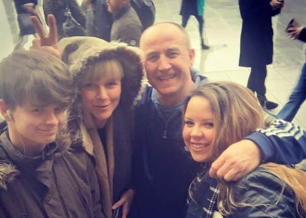 Taylor with mum Bronia, dad Thomas and sister Alex.