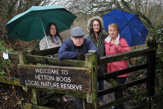Concerned residents David Wilson, with Sarah Brown, Melanie Brydon and Val Hall.