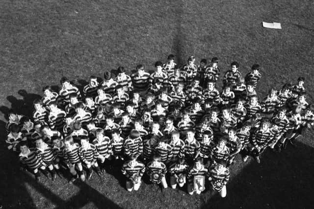 Ryhope School rugby teams in April, 1982.