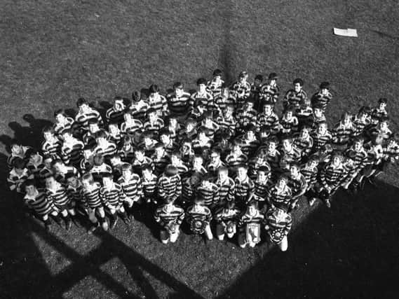 Ryhope School rugby teams in April, 1982.