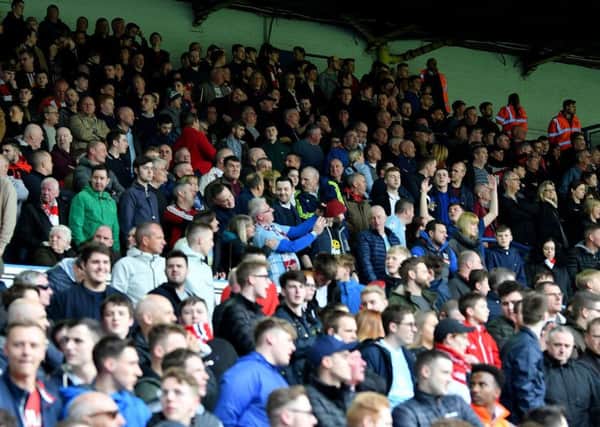 Sunderland fans in the crowd at Elland Road.