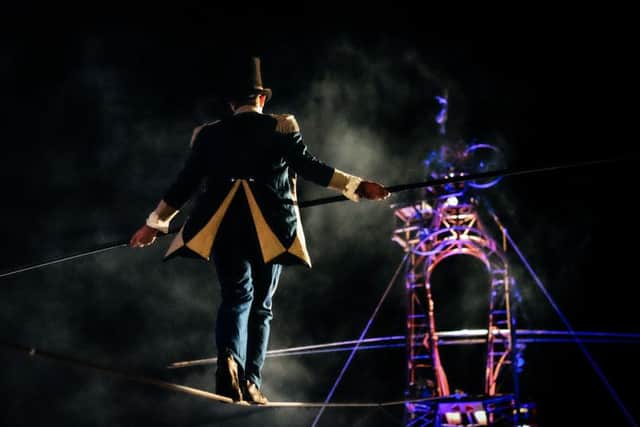 Cirque Bijou in action. Photo by Andrew Billington.