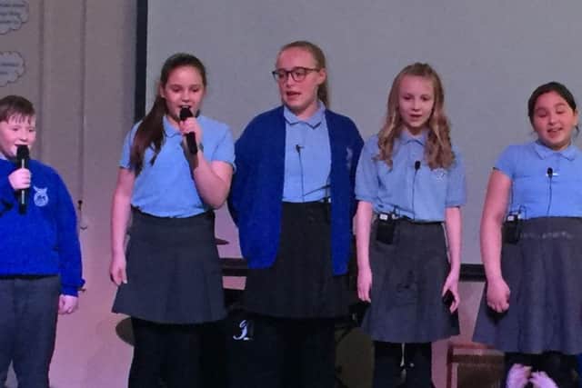 The band's young singers.