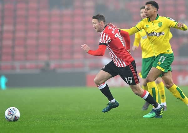 Aiden McGeady fights to create an opening against Norwich. Picture by Frank Reid