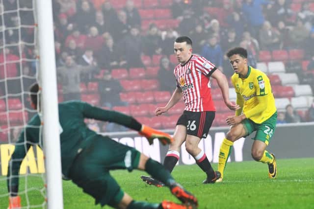 George Honeyman in action against Norwich City.