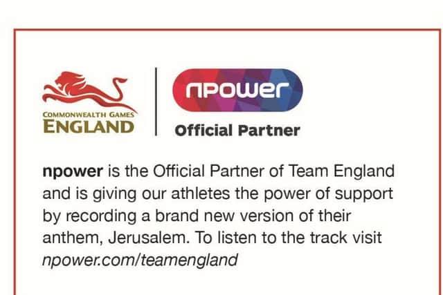 npower is the Official Partner of Team England.