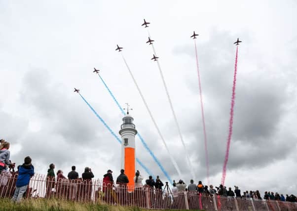 The Red Arrows perform at last year's Sunderland International Airshow