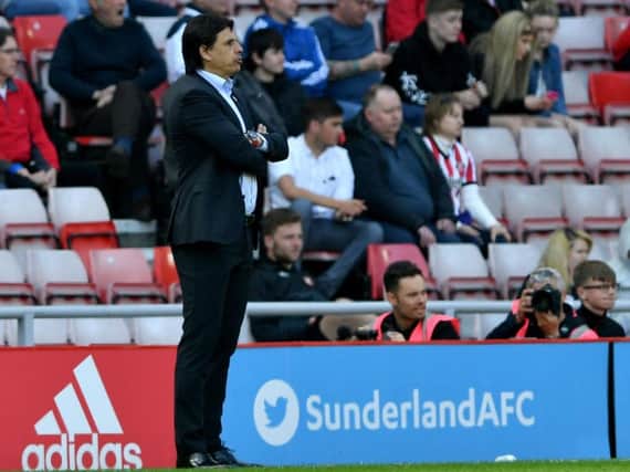 Chris Coleman during the 2-1 defeat to Burton Albion