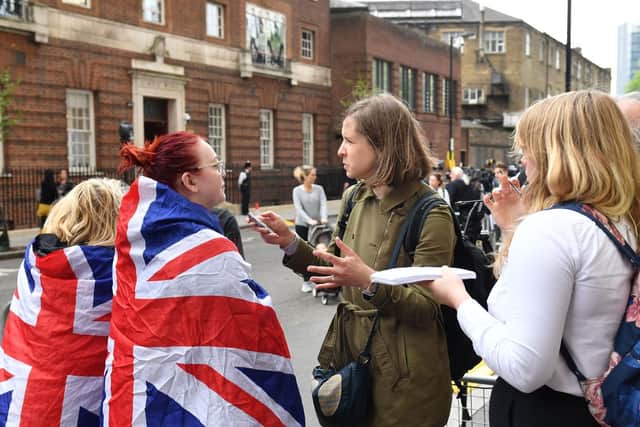 Royal fans interviewed outside the hospital.