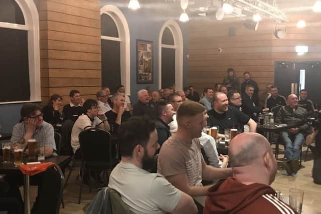 Sunderland fans at the recording of the Wise Men Say podcast at The Peacock.