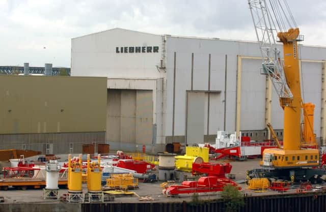 The Liebherr plant at Deptford, Sunderland.