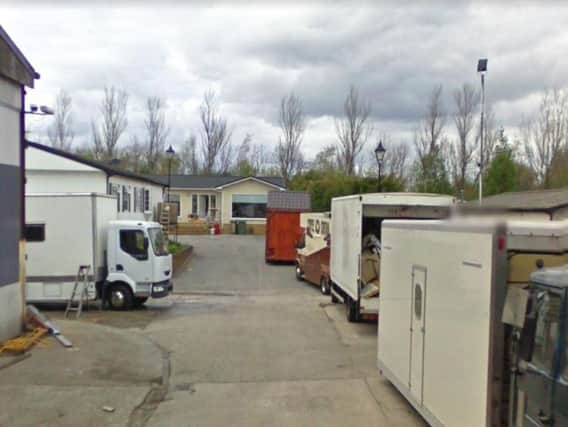 The camper van was parked in Manderville Park in Hetton. Image copyright Google Maps.