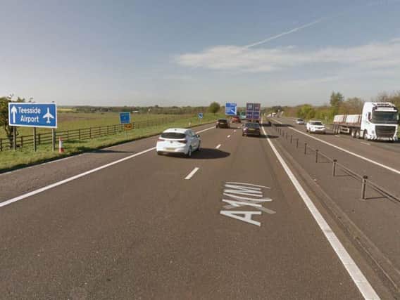 Traffic on the southbound carriageway between Junction 60 and Junction 59 has been held up by the incident. Image copyright Google Maps.