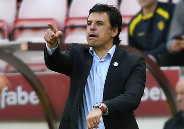 Chris Coleman issues instructions in last week's defeat to Burton. Picture by Frank Reid