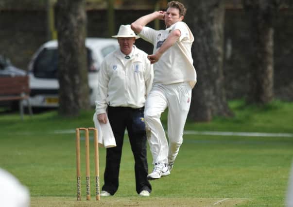 Whitburn bowler Matthew Muchall takes on Chester-le-Street on Saturday. Picture by Tim Richardson