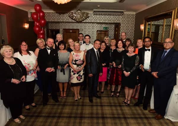 Some of the award winners at the Sunderland and South Tyneside Health Awards 2018 at the Roker Hotel, Sunderland, last night.