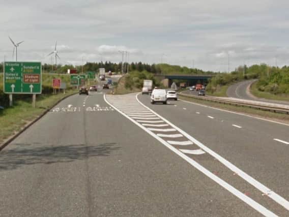 The collision has happened on the A19, close to its junction with the A1231. Image copyright Google Maps.