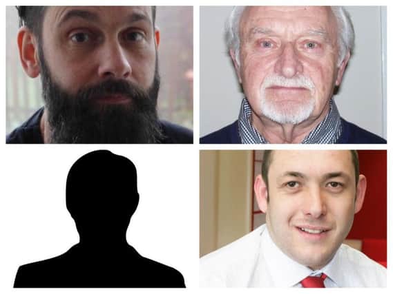 Silksworth ward candidates, clockwise, from top left, Chris Crozier (Green Party), Bryan Witherwick Reynolds (Conservatives), Phil Tye (Labour) and Thomas Crawford (Lib Dems - no picture supplied).