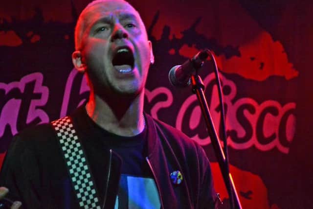 LoGoz singer Peesh in action at the O2 Academy 2 in Newcastle. Pic: Gary Welford.