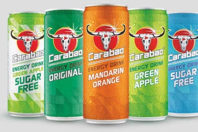 Some of the Carabao drinks range