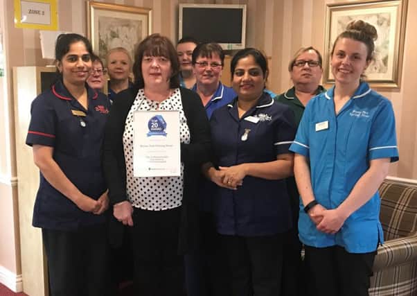 Delighted staff at Bryony Park Nursing Home in Sunderland
