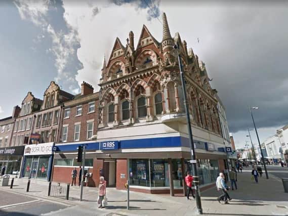 The Sunderland branch of the Royal Bank of Scotland will close in August. Image copyright Google Maps.