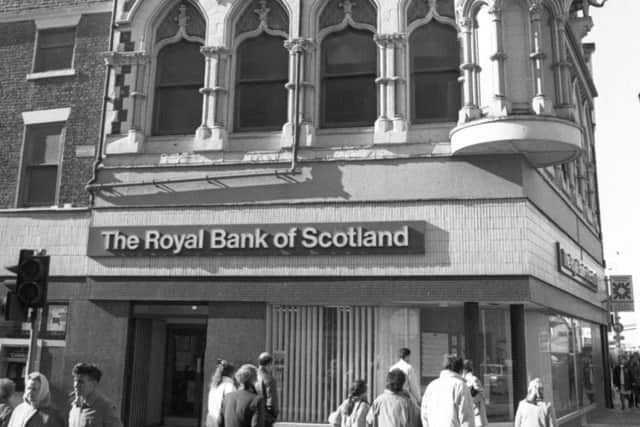 The bank pictured in 1990 from the Echo's archives.
