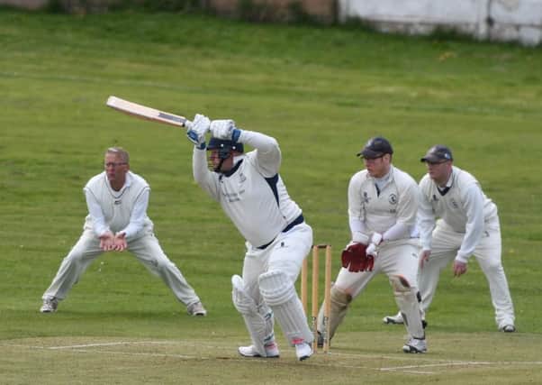Murton batsman Alan Welburn hits a single against Silksworth last weekend. Picture by Kevin Brady