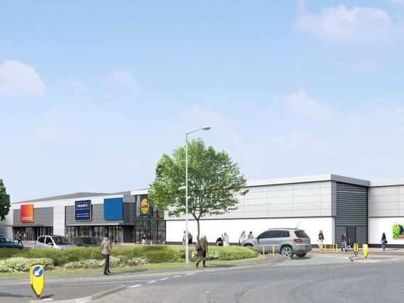 An image of how the retail park could look.