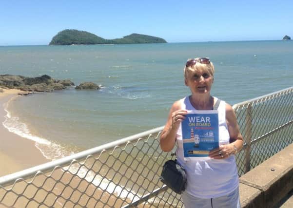 Veronica Maude helped our Wear On Board poster campaign to reach Palm Cove, Cairns.
