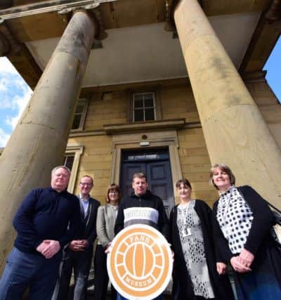 People on the Community Payback scheme have been helping renovate the former Monkwearmouth Station Museum as it becomes the Fans Museum, and officials of the scheme paid a visit to meet with museum founder Michael Ganley. Pictured l-r are Michael Ganley, Nick Hall and Janine McDowell both of the Northumbria Community Rehabilitation Company, Ronald Lay Service User, Tanya Graham Community Payback Team Manager and Joyce Anderson Community Payback Co-ordinator South of Tyne.