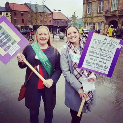 Laura Daly and Lynn Gibson who are leading the campaign to highlight the role of women in so many aspects of Wearside and County Durham life.