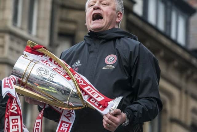 Sheffield United manager Chris Wilder.
