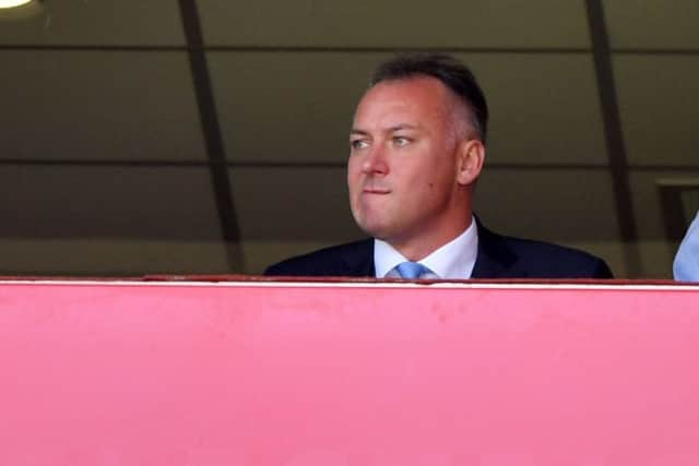 Prospective owner Stewart Donald watches Sunderland outgun Wolves yesterday. Picture by Frank Reid