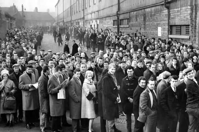 The massive queues to get tickets for Sunderlands FA Cup sixth round second replay against Manchester United.