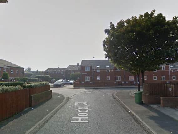 The attack happened in the area of Hood Close in Sunderland. Image copyright Google Maps.
