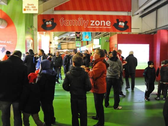 The Stadium of Light's Family Zone pictured on a match day.