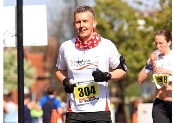 Coun Andrew Wood running in a previous Sunderland Half Marathon. Photo by David Wood.