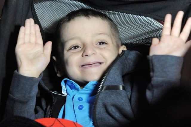Bradley Lowery's birthday is on May 17. Here he is at his party last year, turning six.