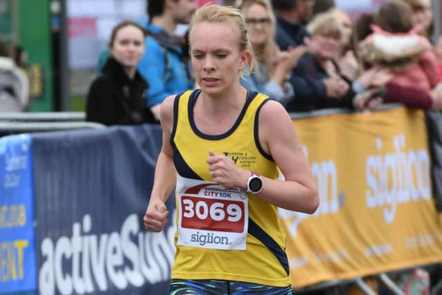 Alex Sneddon, the first woman home in the Siglion Sunderland 10k. Picture by Kevin Brady