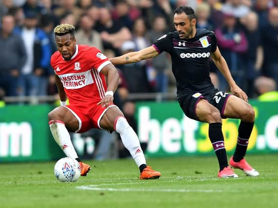 Adama Traore in action for Middlesbrough. Pictures by Frank Reid.