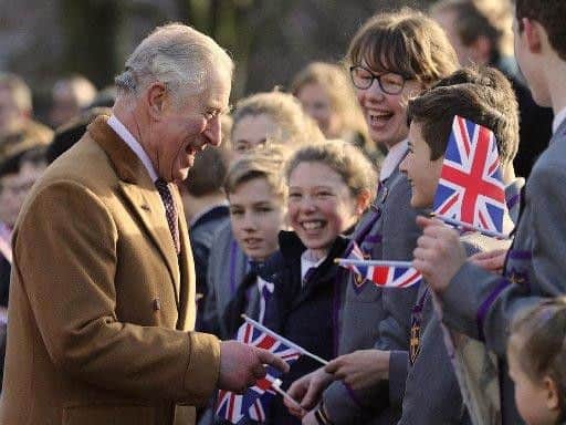 His Royal Highness the Prince of Wales in Durham.