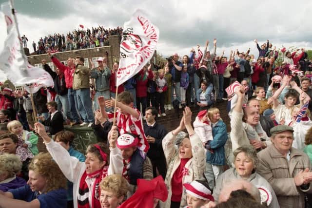 The fans were back again after the 1992 Cup Final.