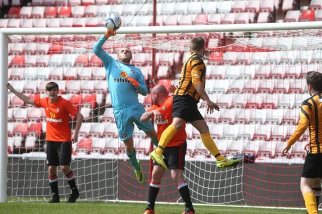 Action from the game at the Stadium of Light. Picture: Steve Brock.