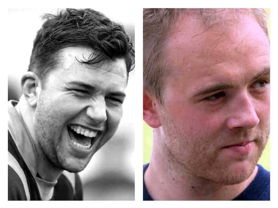 Tom Baty, left, and Thomas Howard. The rugby players have died in Sri Lanka.