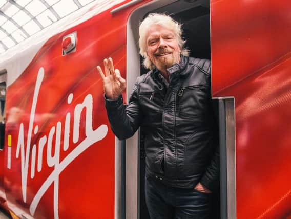 Virgin boss Sir Richard Branson at the launch of the service.