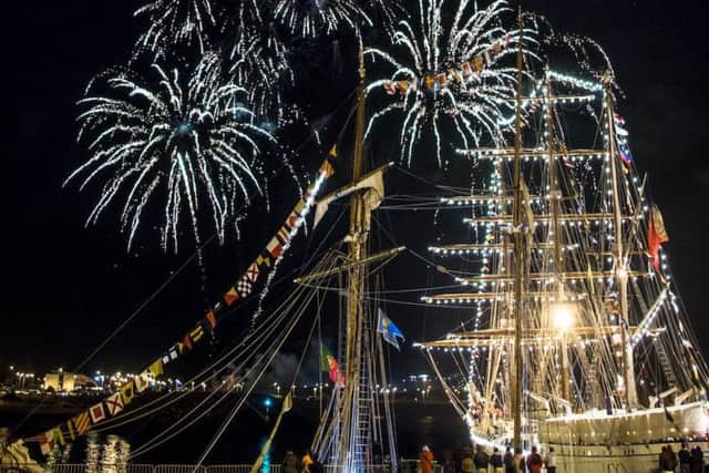 Spectacular firework displays are planned for the Sunderland leg of The Tall Ships Races. Photo: Sail Training International/Valery Vasilevsky.