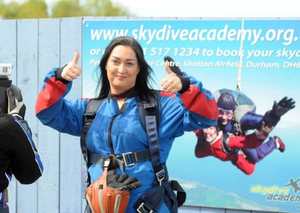 Gemma Lowery did a charity skydive in memory of her son Bradley on  his seventh birthday.