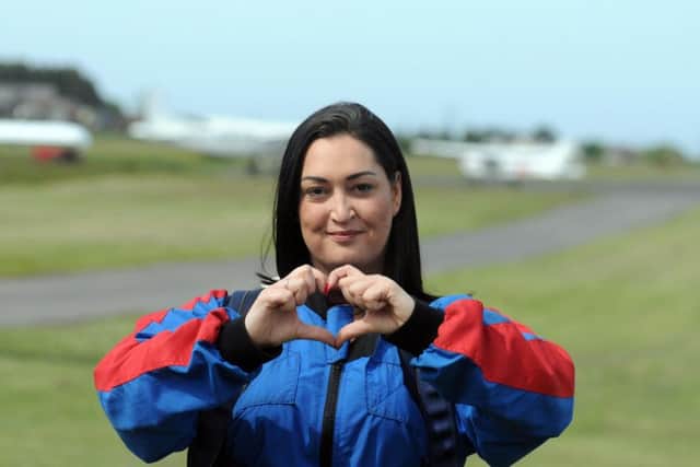 Gemma Lowery did a charity skydive in memory of son Bradley on his seventh birthday.